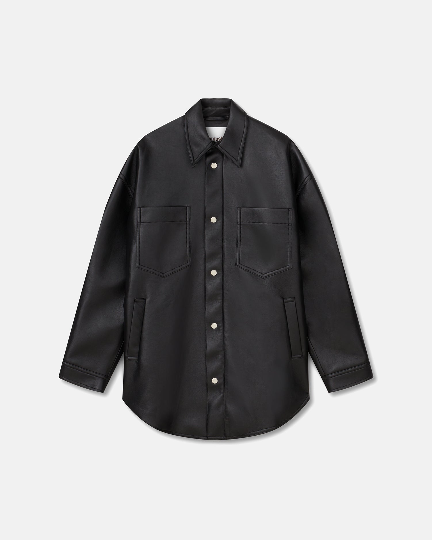 Martin Regenerated leather overshirt