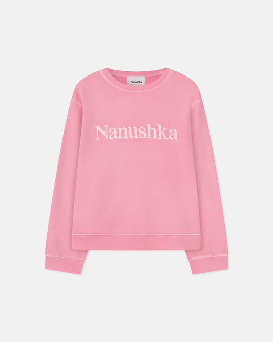 Mart - Organically Grown Cotton Sweatshirt - Washed Pink Pf23