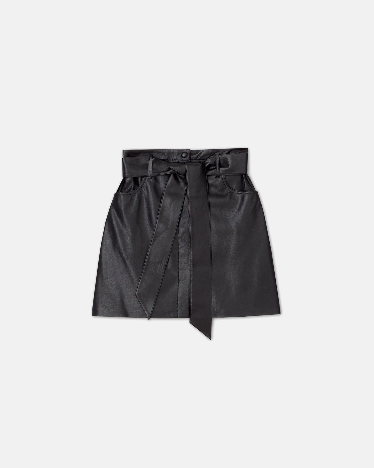 Meda - Archive Okobor™ Alt-Leather Mini Skirt - Black