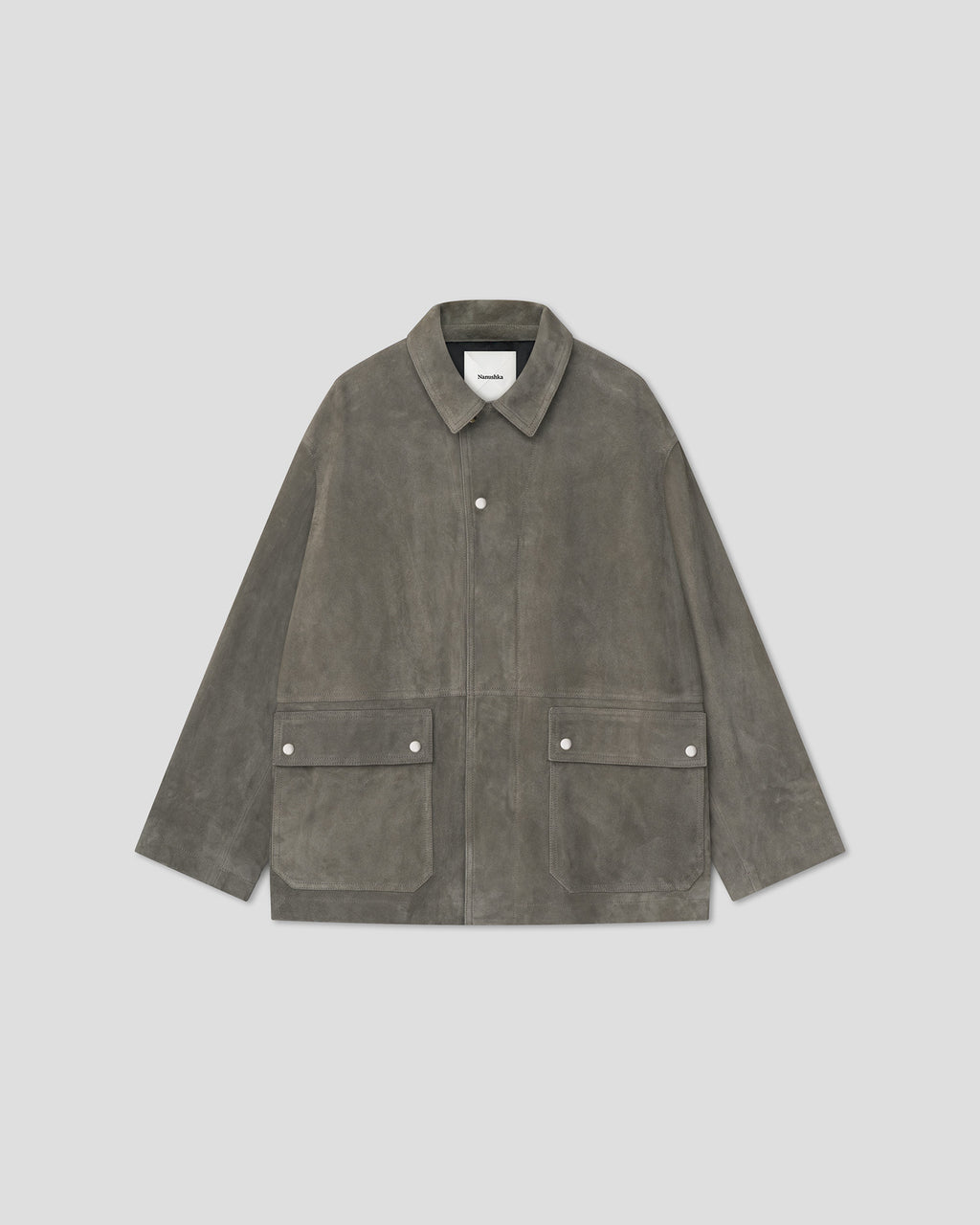 Melesio - Suede Jacket - Dark Grey