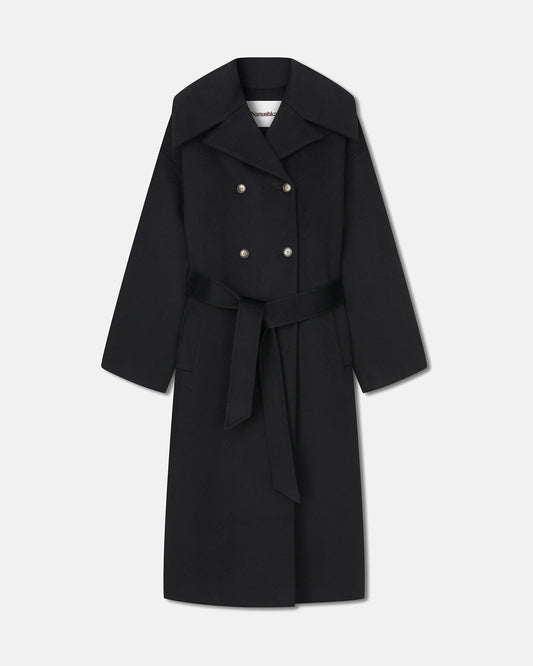 Milma - Belted Coat - Black