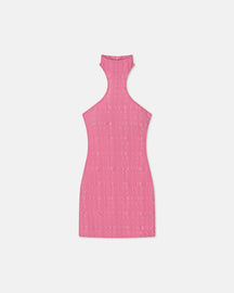 Mylene - Checked Seersucker Mini Dress - Pink Seersucker
