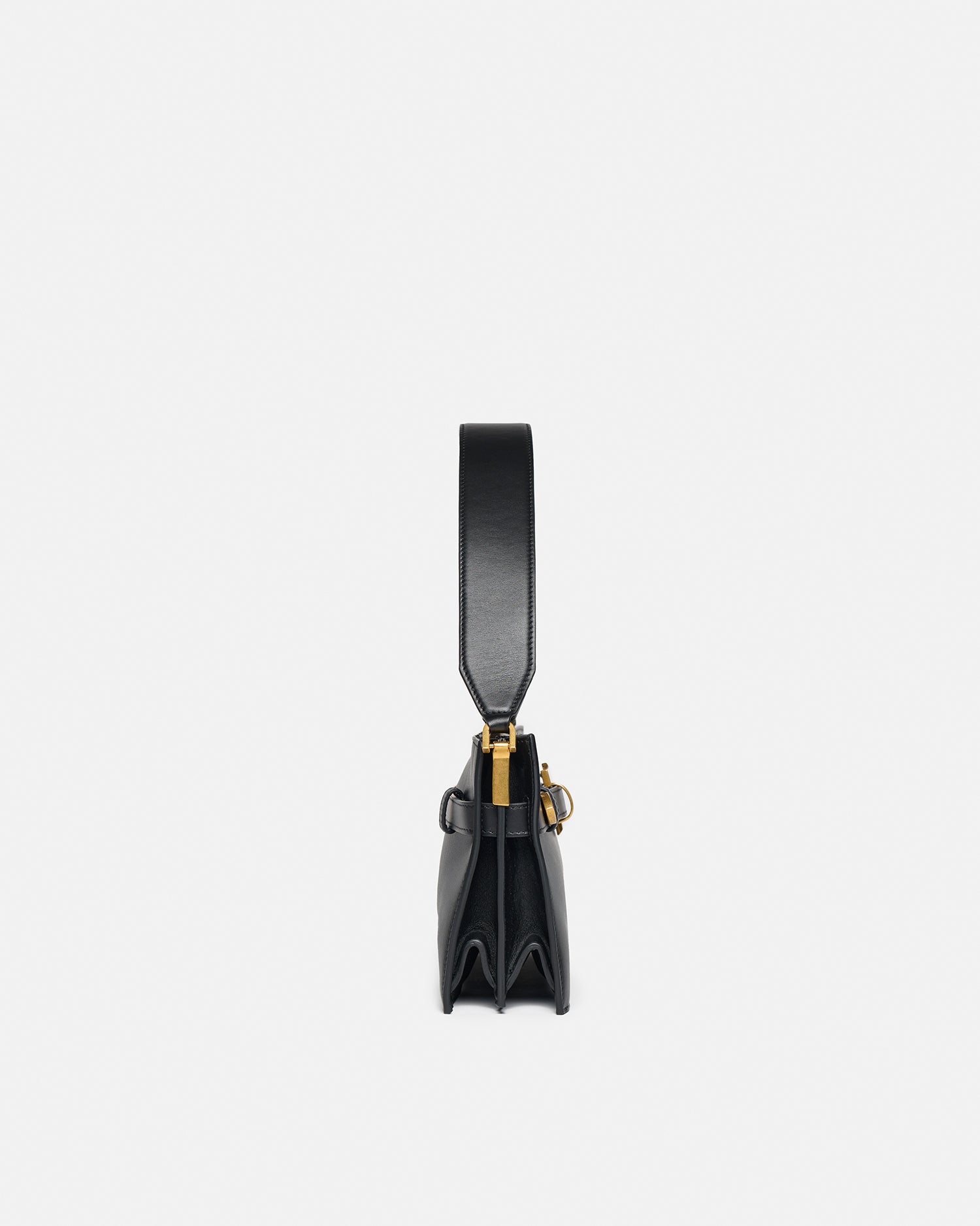 nanushka ナヌーシュカ フェイクレザーミニバッグ Harmonica Mini - Leather bag - Black – Nanushka