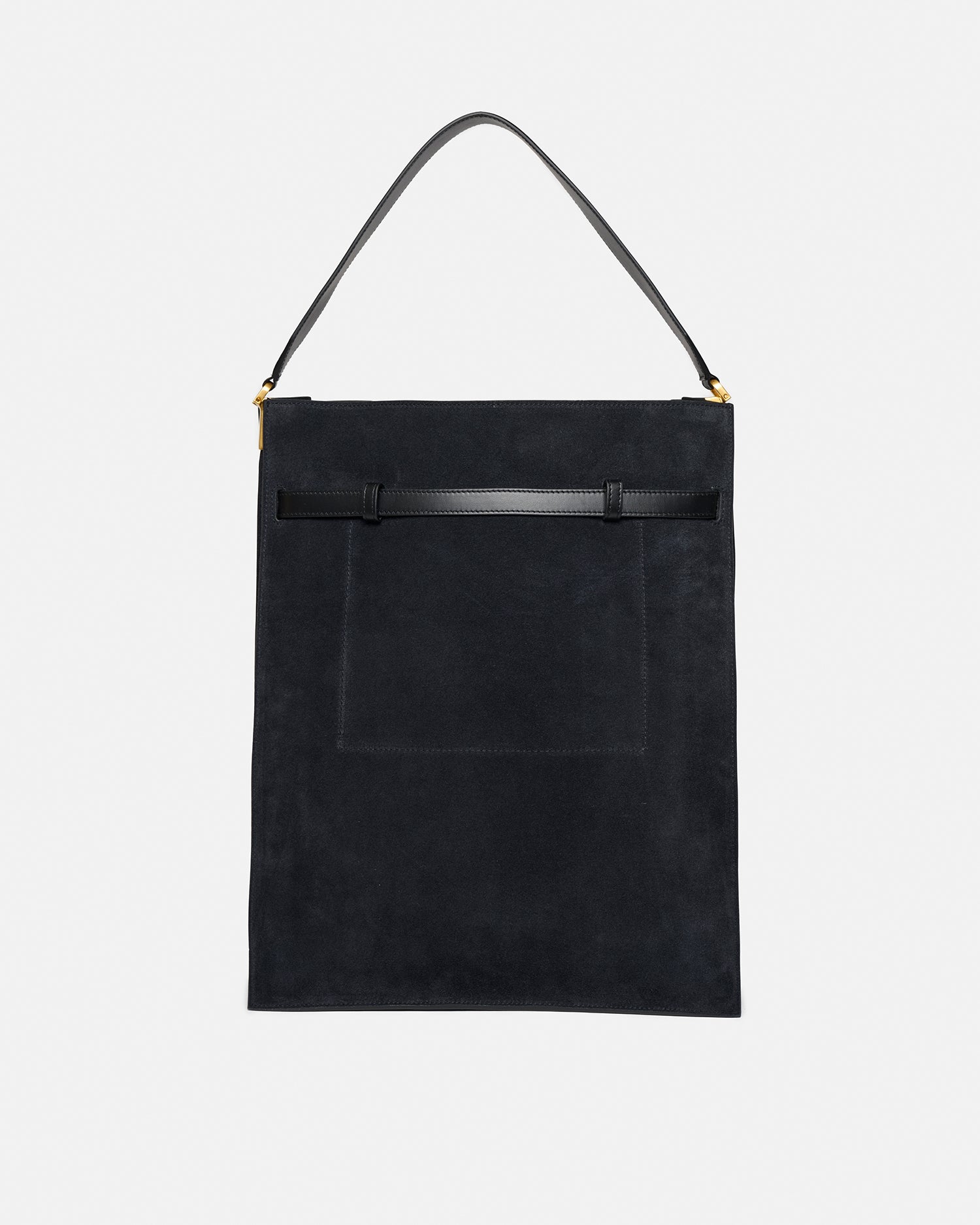 Harmonica Maxi - Suede Bag - Black