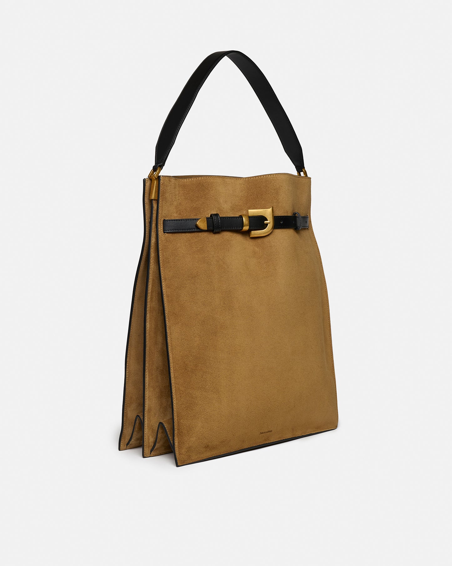 Harmonica Maxi - Suede Bag - Brown