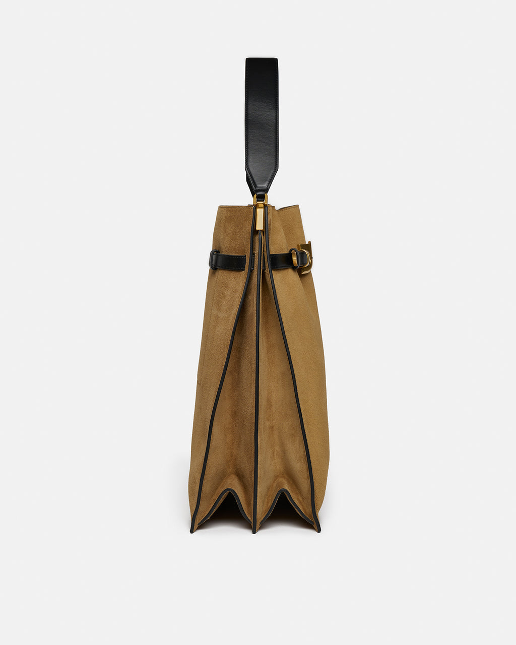 Harmonica Maxi - Suede bag - Brown