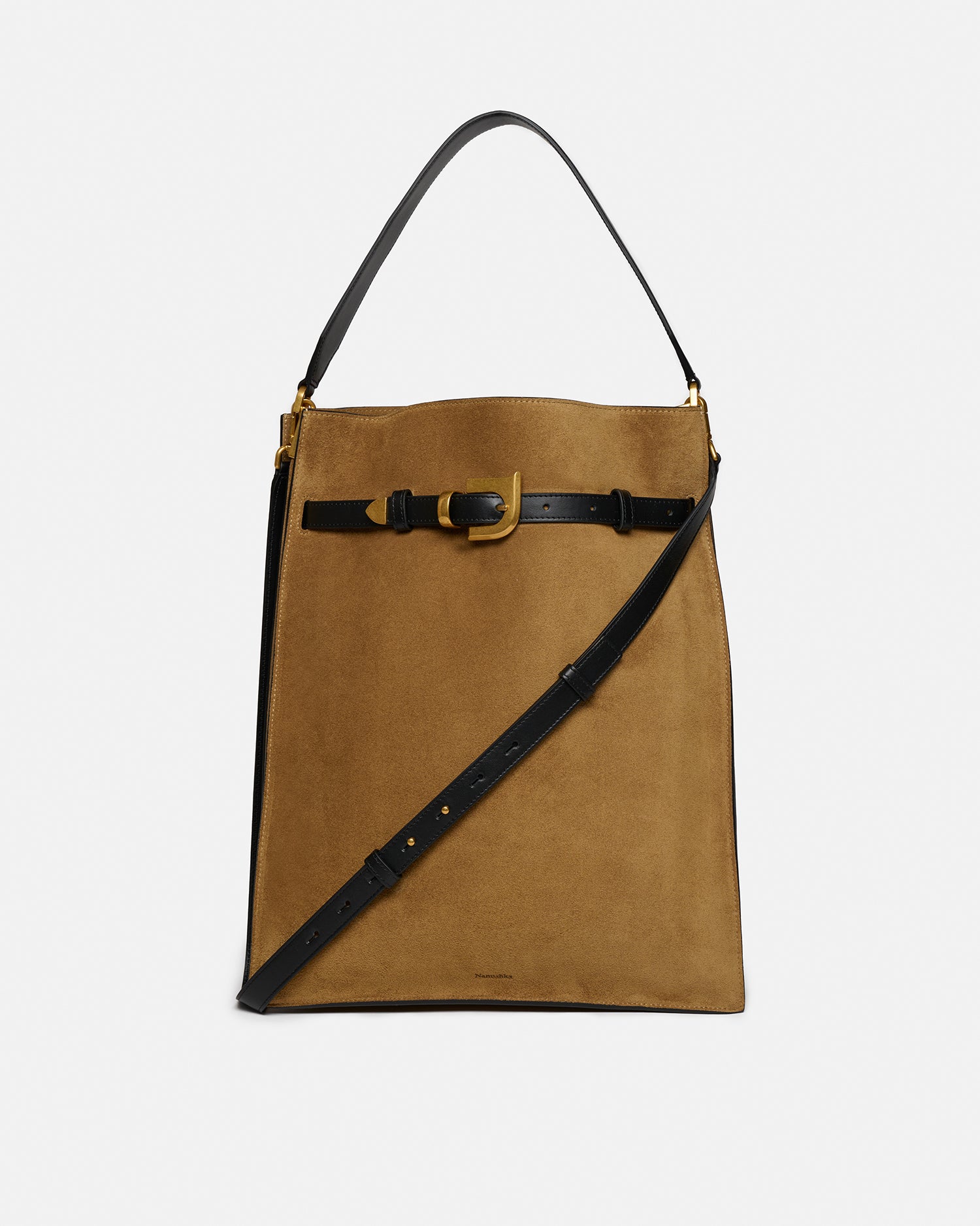 Harmonica Maxi - Suede Bag - Brown