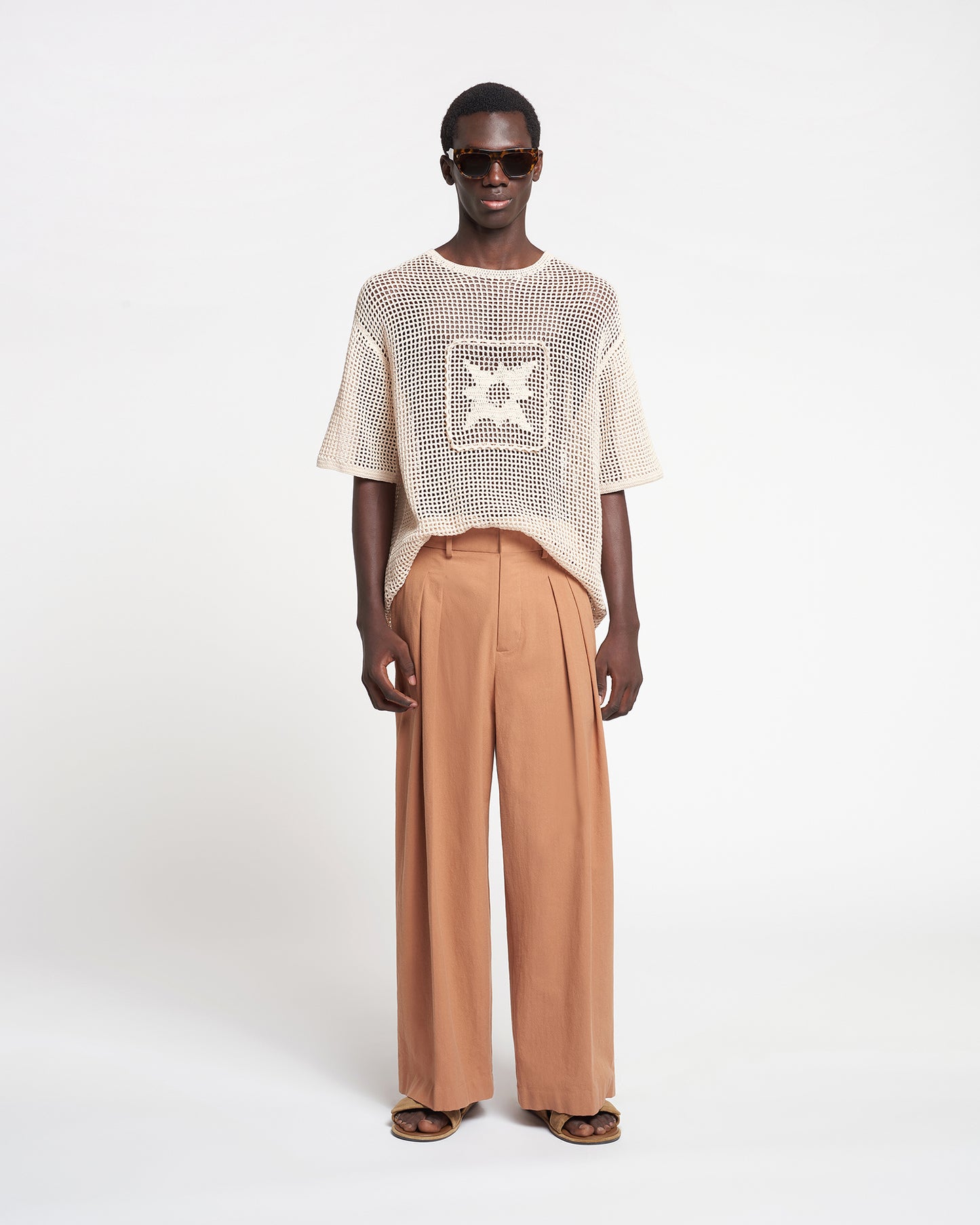 Borre - Washed-Calico Pants - Rust