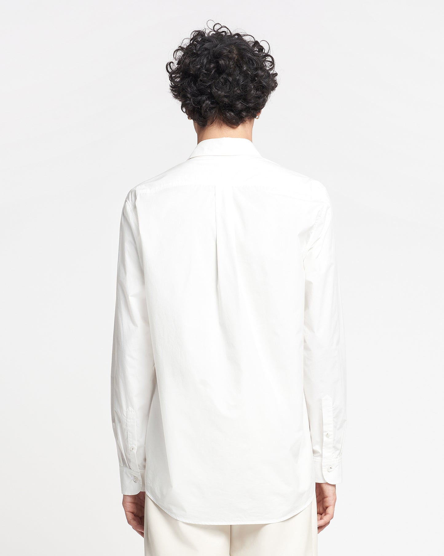 Kaleb - Light Poplin Shirt - White