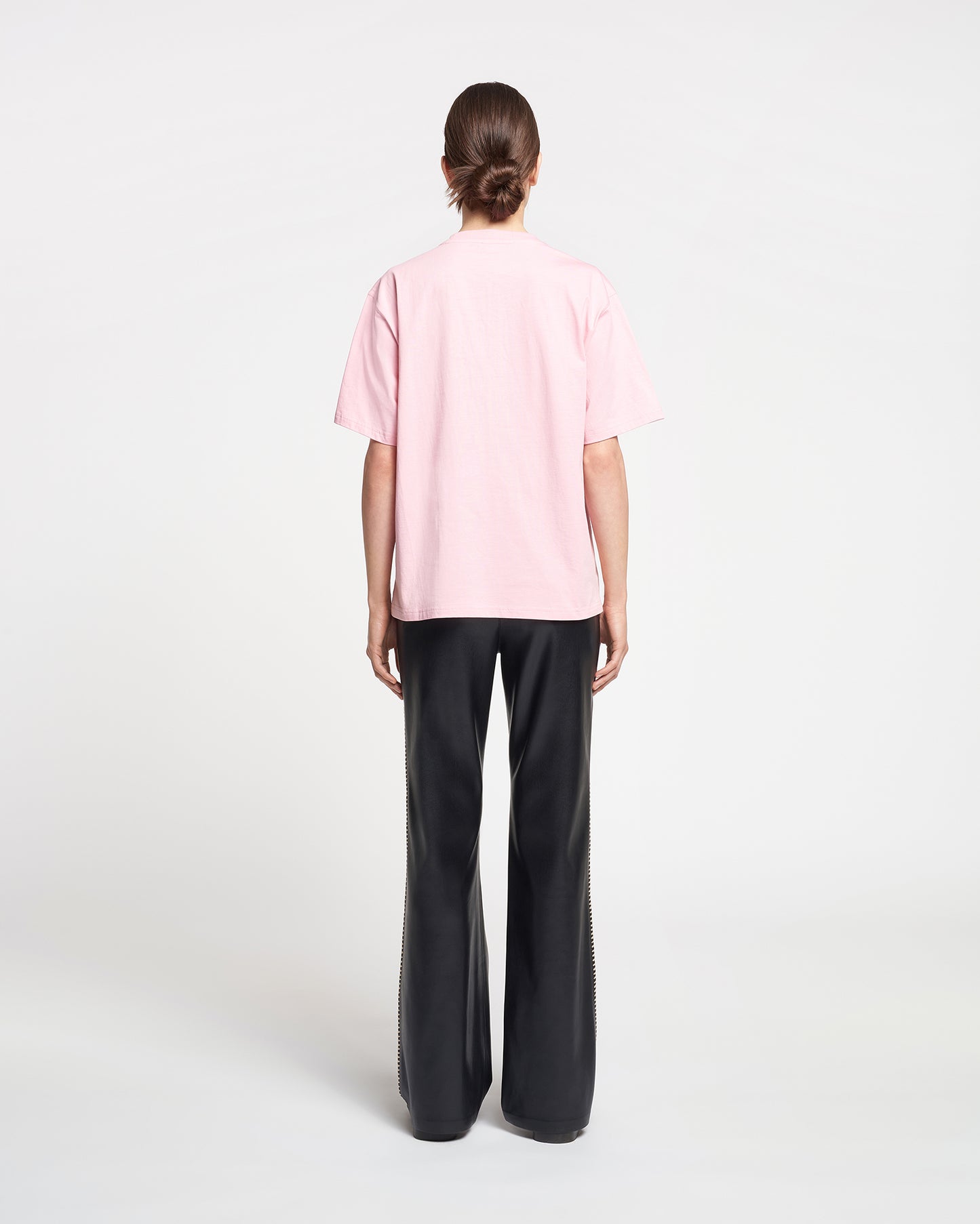 Reece - Embroidered Cotton-Jersey T-Shirt - Pink/Blue