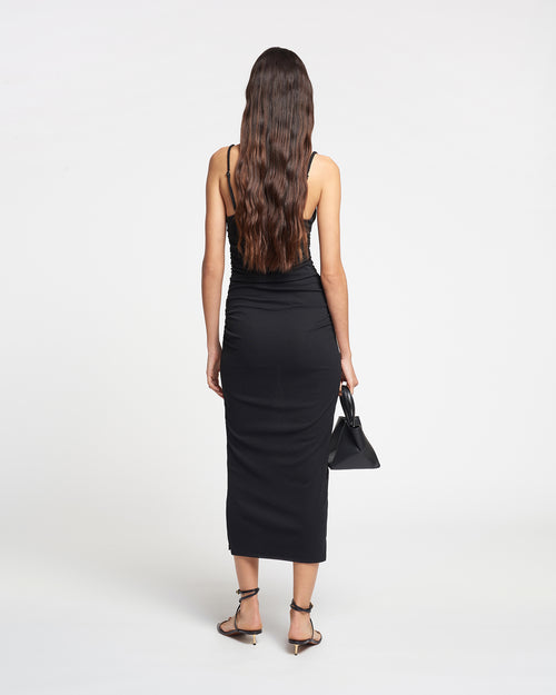 Alexa   midi dress   black