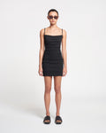 Adie - Mesh Jersey Dress - Black