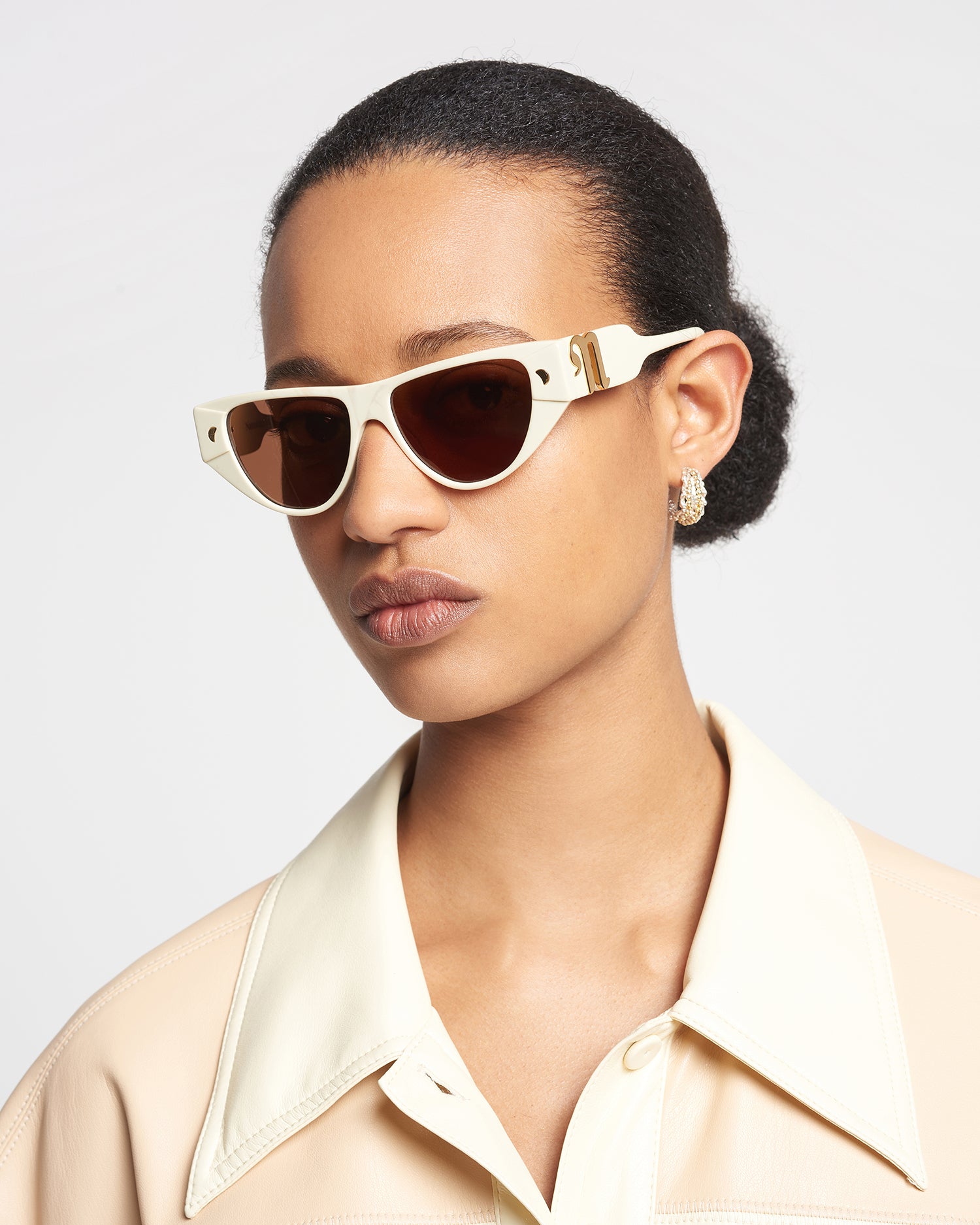 Emme - Bio-Plastic Cat-Eye Sunglasses - Shell Symbol
