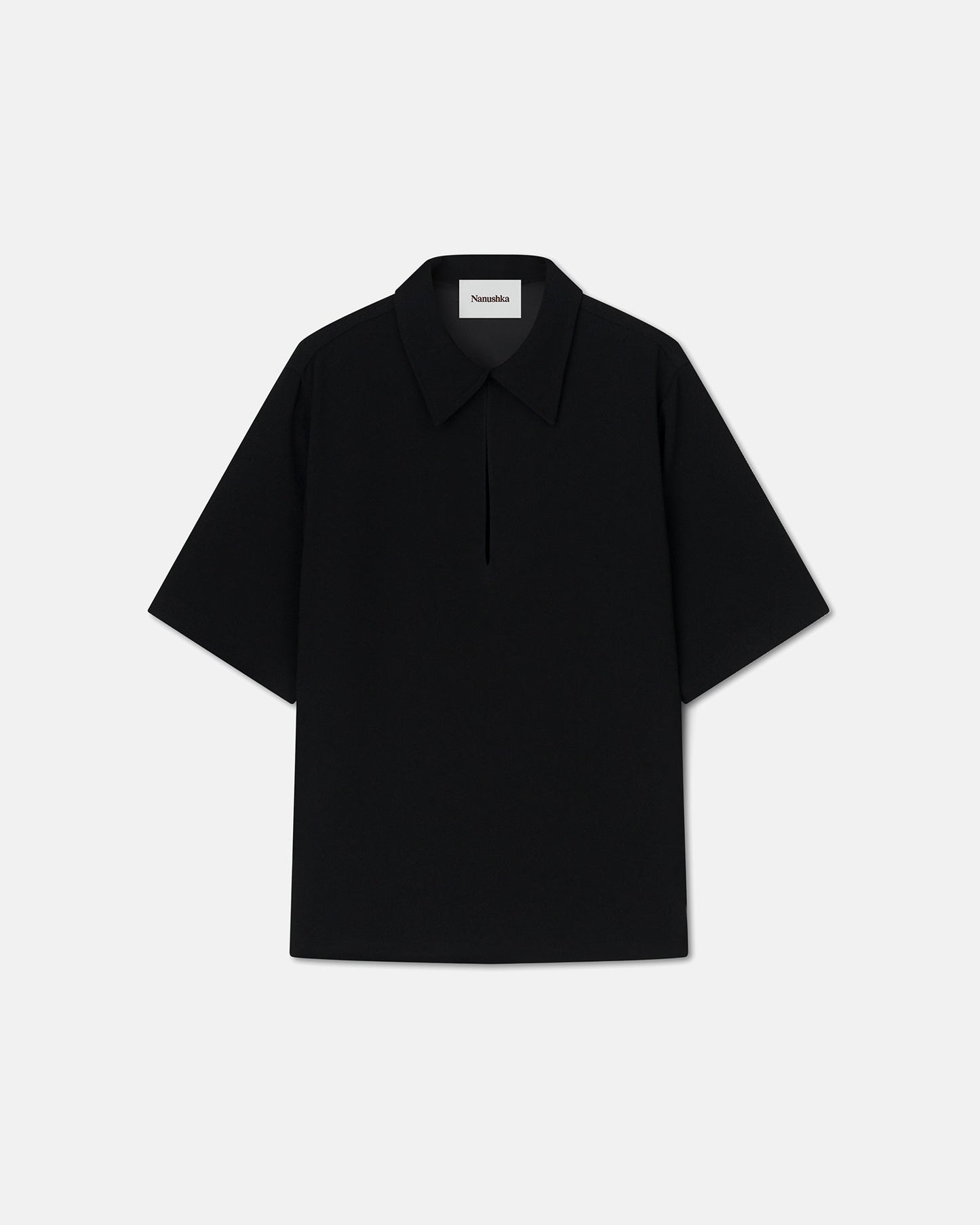 Niklas - Bouclé Crepe Shirt - Black
