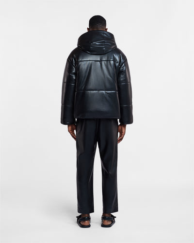 Jain - Okobor™ Alt-Leather Relaxed Pants - Black