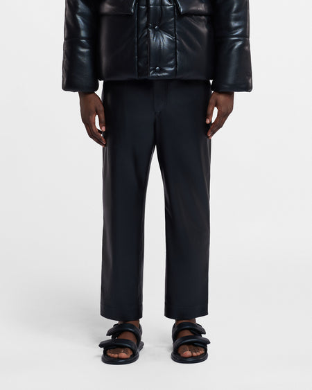 Jain - Okobor™ Alt-Leather Relaxed Pants - Black