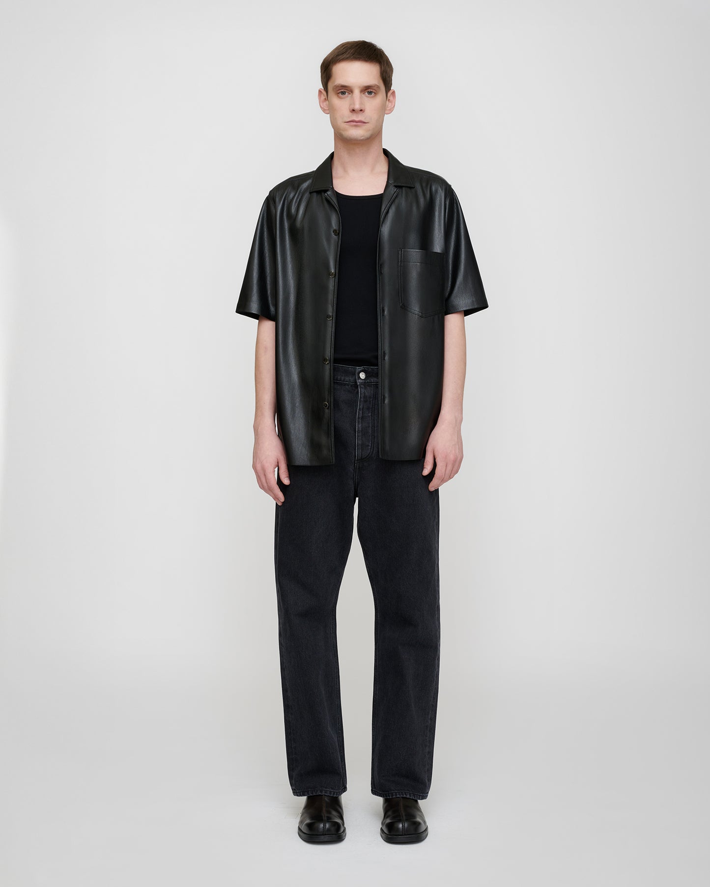 Bodil - Okobor™ Alt-Leather Shirt - Black