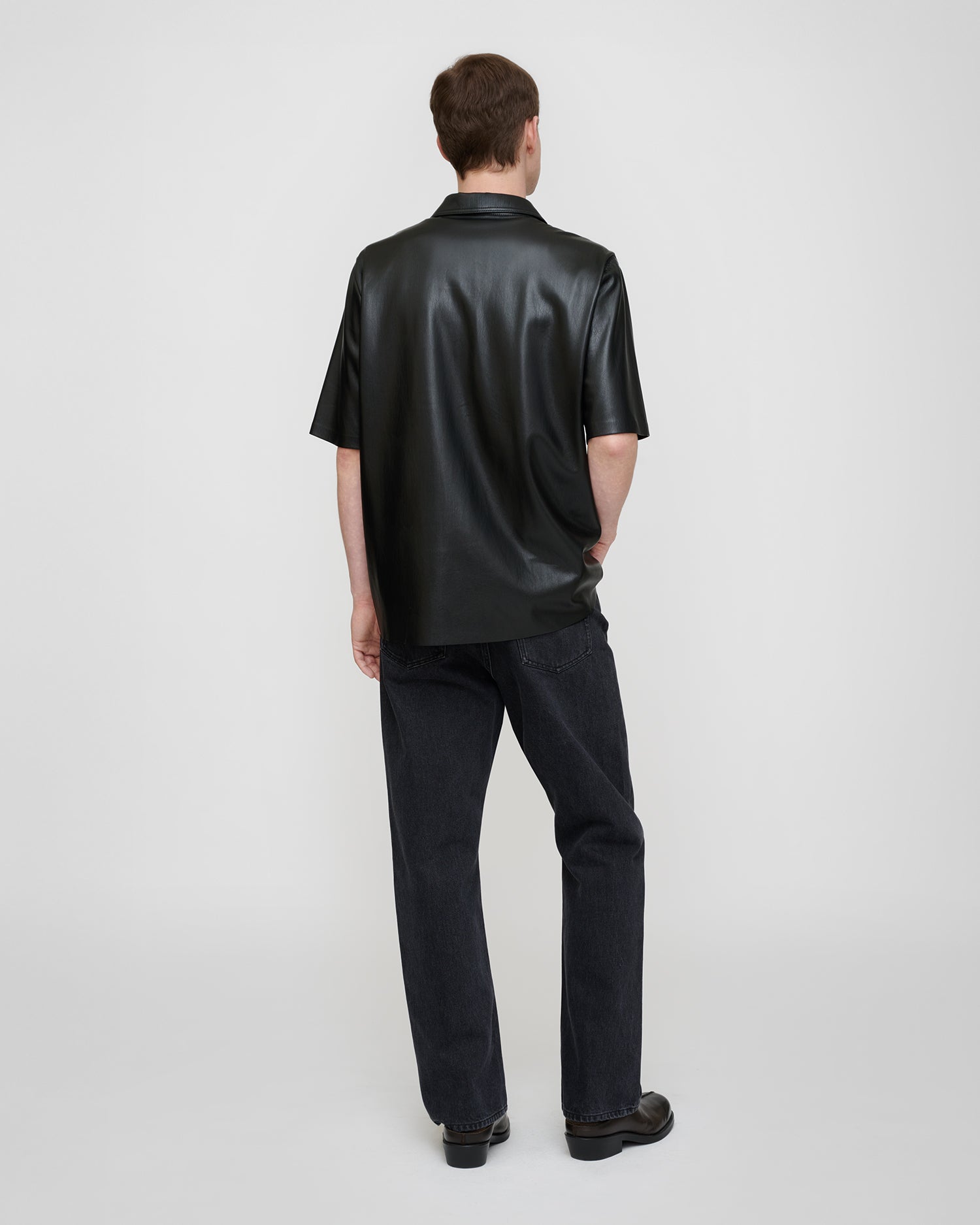 Bodil - Okobor™ Alt-Leather Shirt - Black