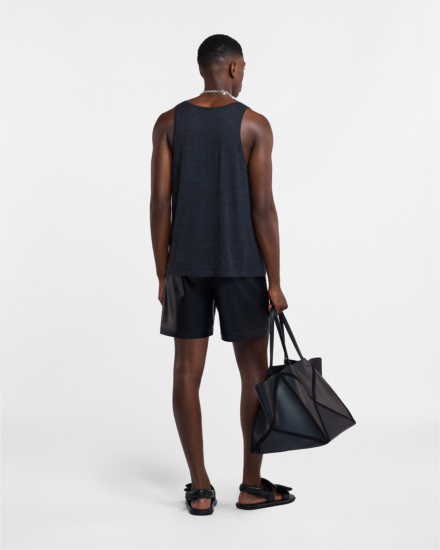 Doxxi - Okobor™ Alt-Leather Shorts - Black