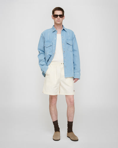 Tristo - Patch Pocket Denim Overshirt - Eco Light Wash
