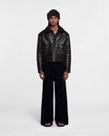 Ruben - Cropped jacket - Black Brown
