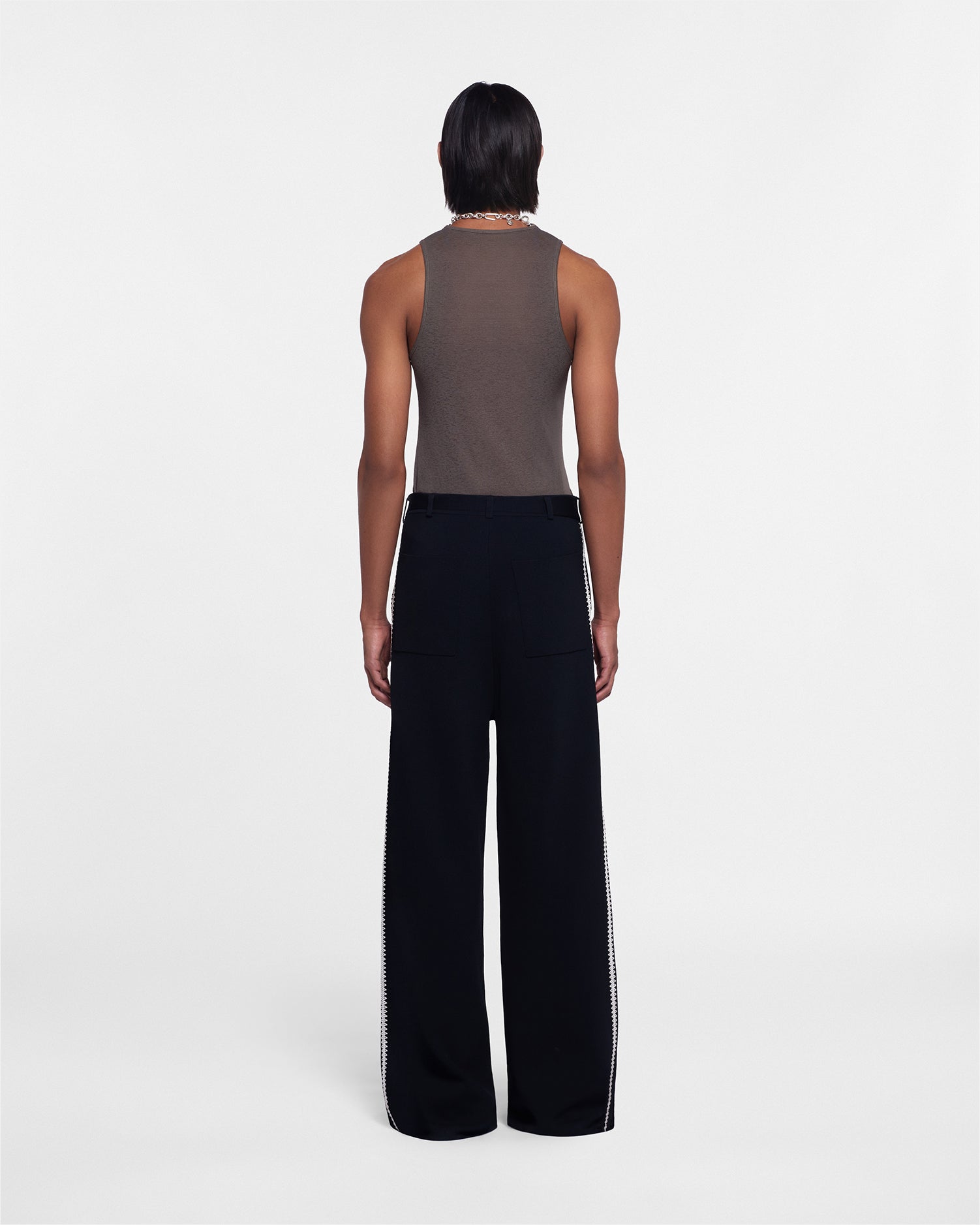 Yorin - Sale Crocheted Straight-Leg Pants - Black – Nanushka