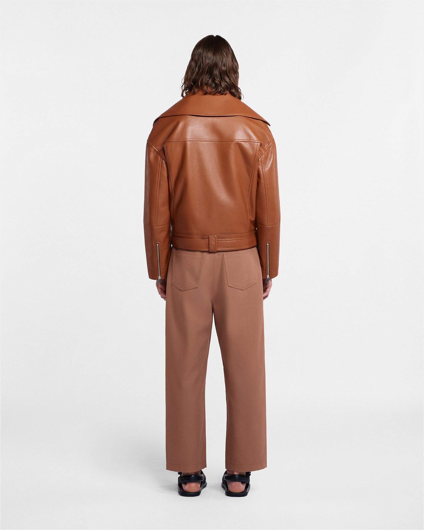 Berti - Regenerated Leather Jacket - Tan
