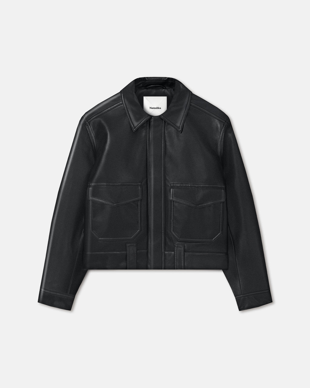 Ruben - Regenerated Leather Jacket - Black