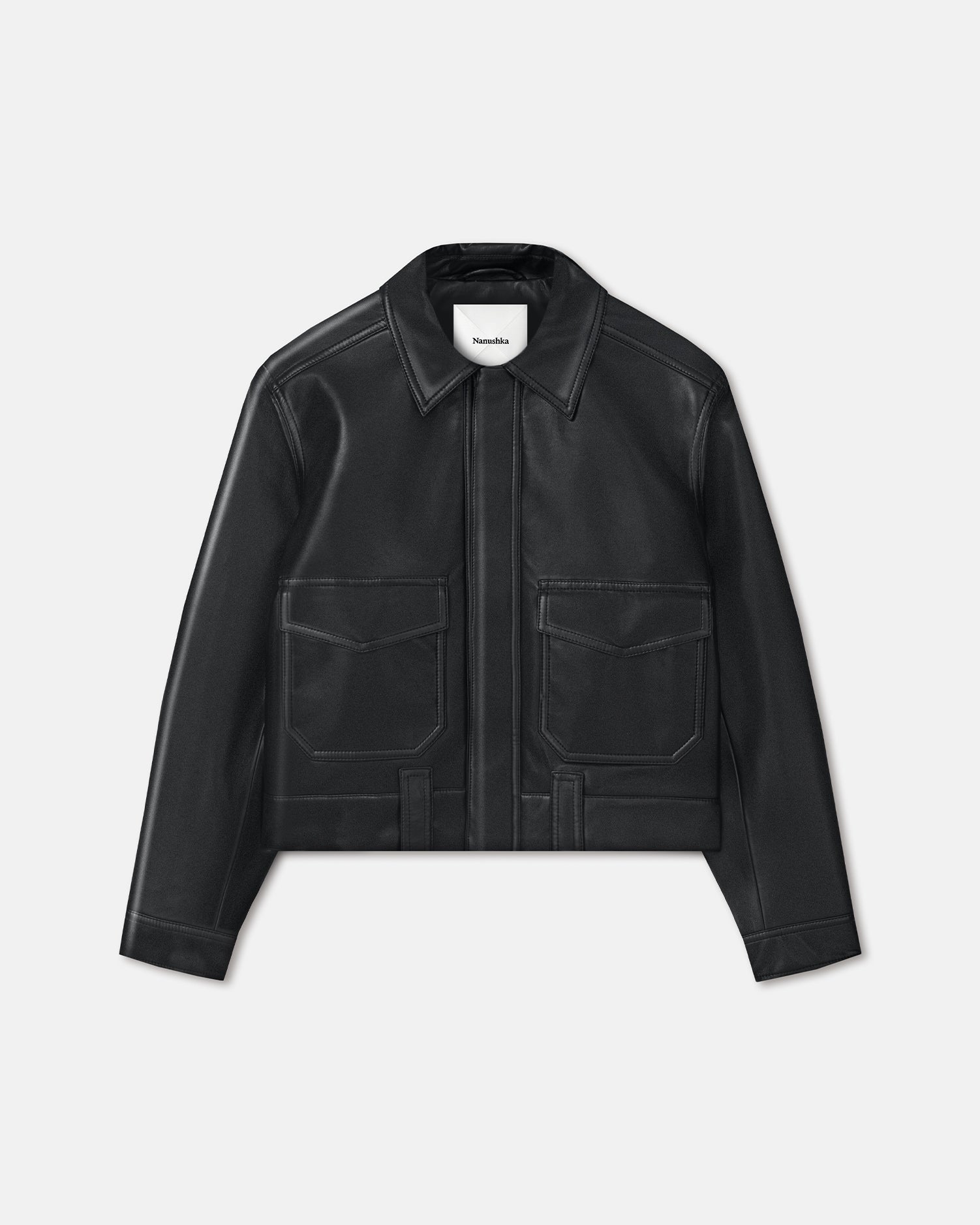 Ruben - Regenerated Leather Jacket - Black