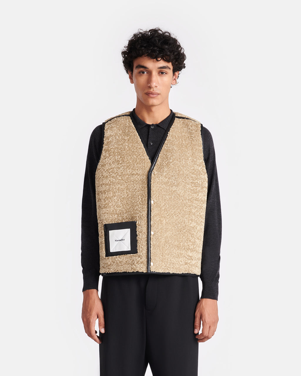 Leevi - Reversible vest - Cornstalk/Black