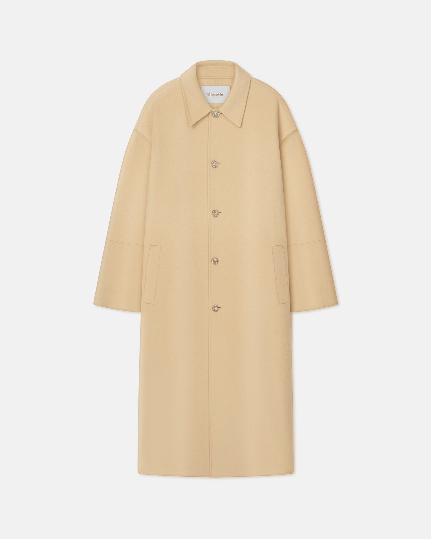 Lucian - Double Wool And Silk-Blend Coat - Creme