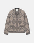 Henri - Brushed alpaca cardigan - Symbol Tile Oat
