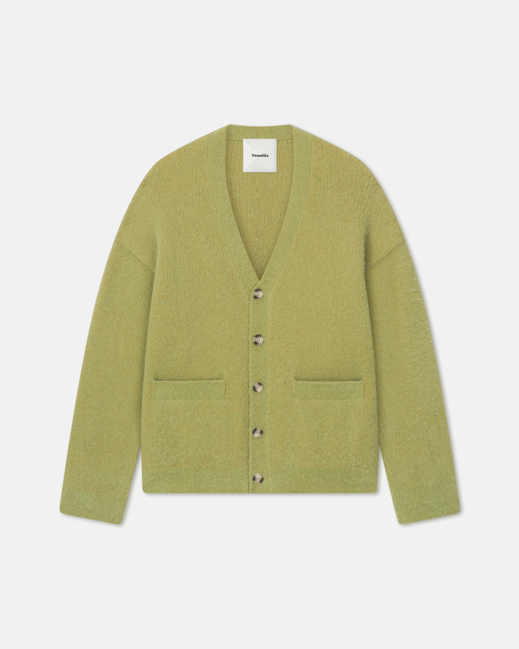 Henri - Brushed Alpaca Cardigan - Green