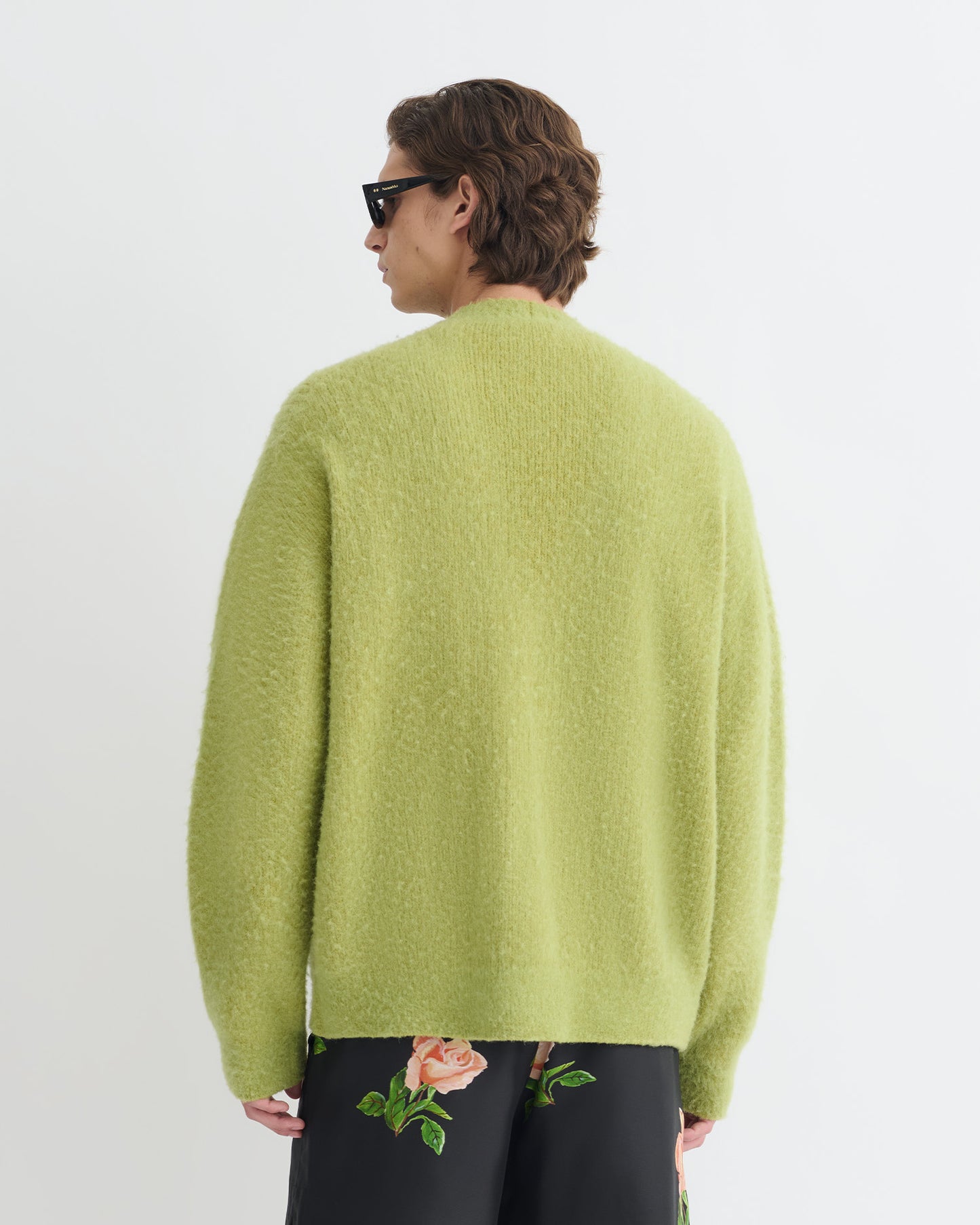 Henri - Brushed Alpaca Cardigan - Green