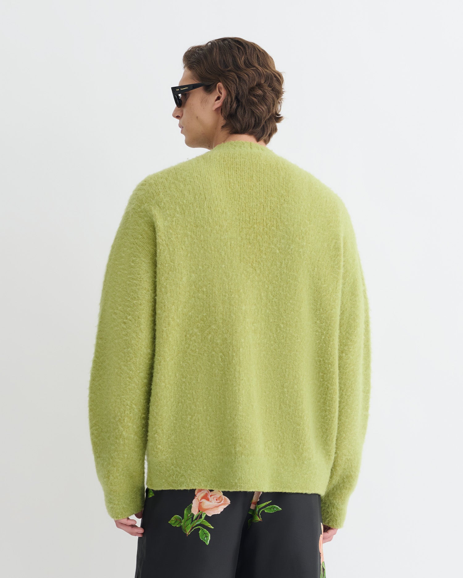 Henri - Brushed Alpaca Cardigan - Green