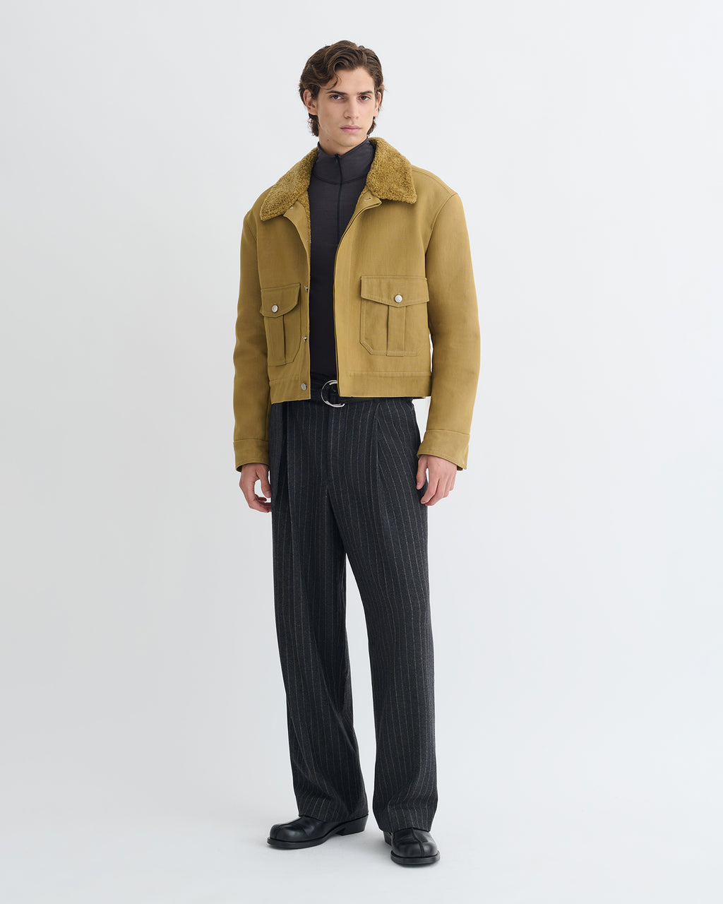 Nowell - Wax Cotton Jacket - Yellow Khaki