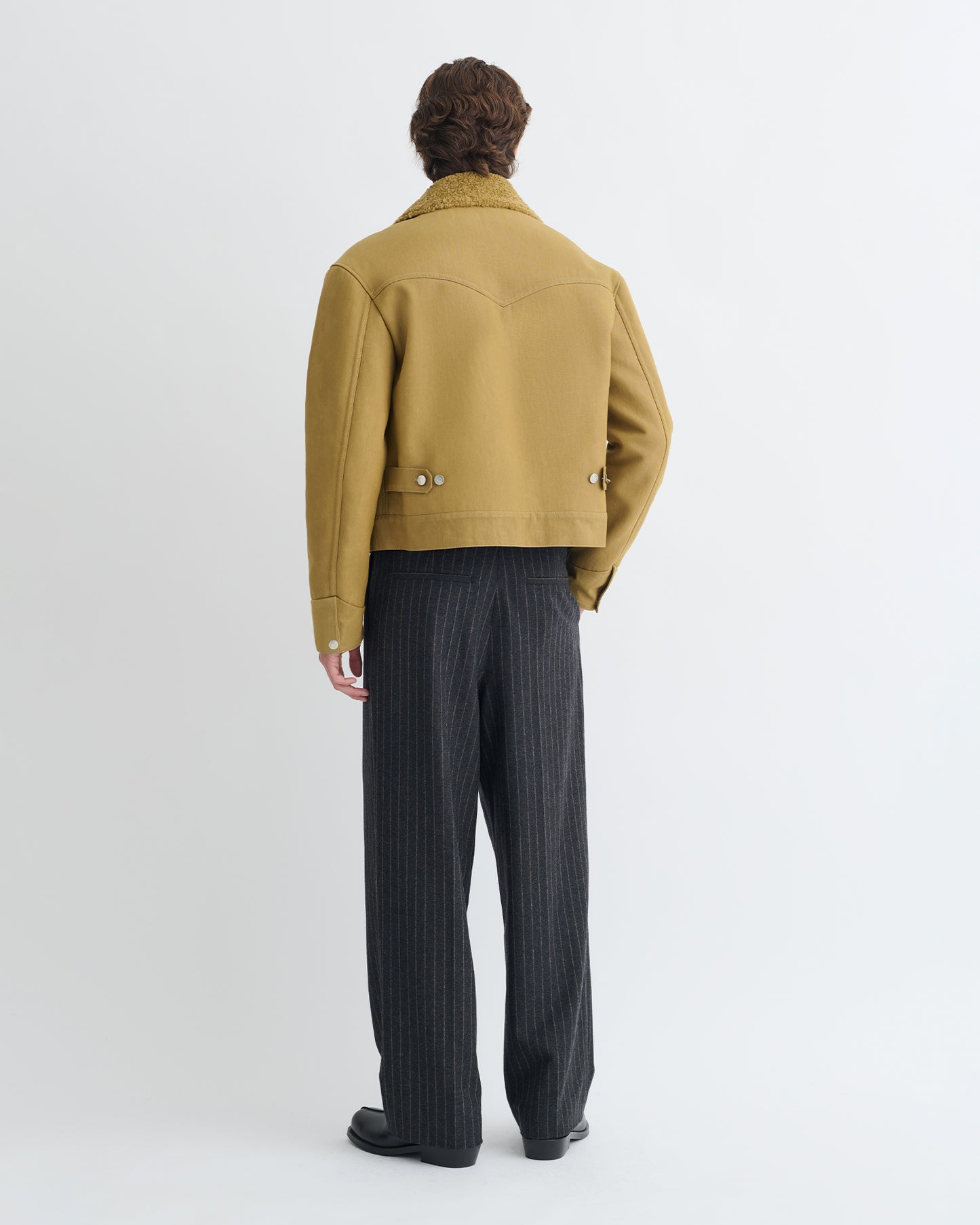 Nowell - Wax Cotton Jacket - Yellow Khaki