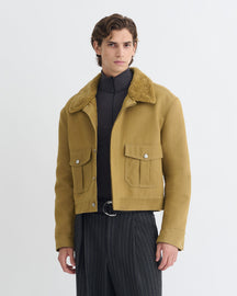 Nowell - Wax Cotton Jacket - Yellow Khaki