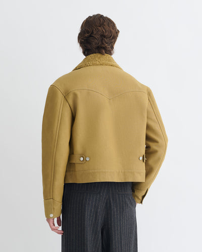 Nowell - Wax Cotton Jacket - Yellow Khaki