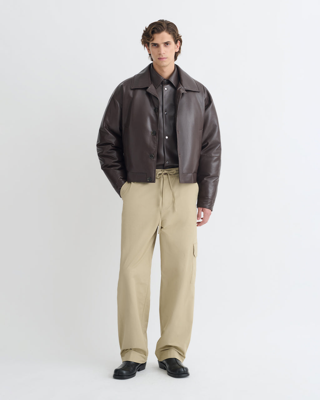 Zaler - Okobor™ Alt-Leather Jacket - Coffee Ground