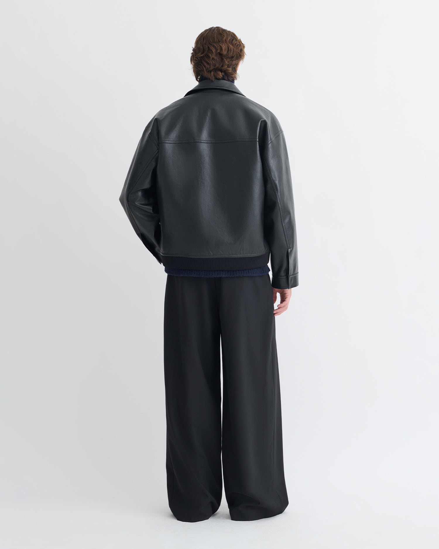 Zubin - Regenerated Leather Jacket - Black – Nanushka