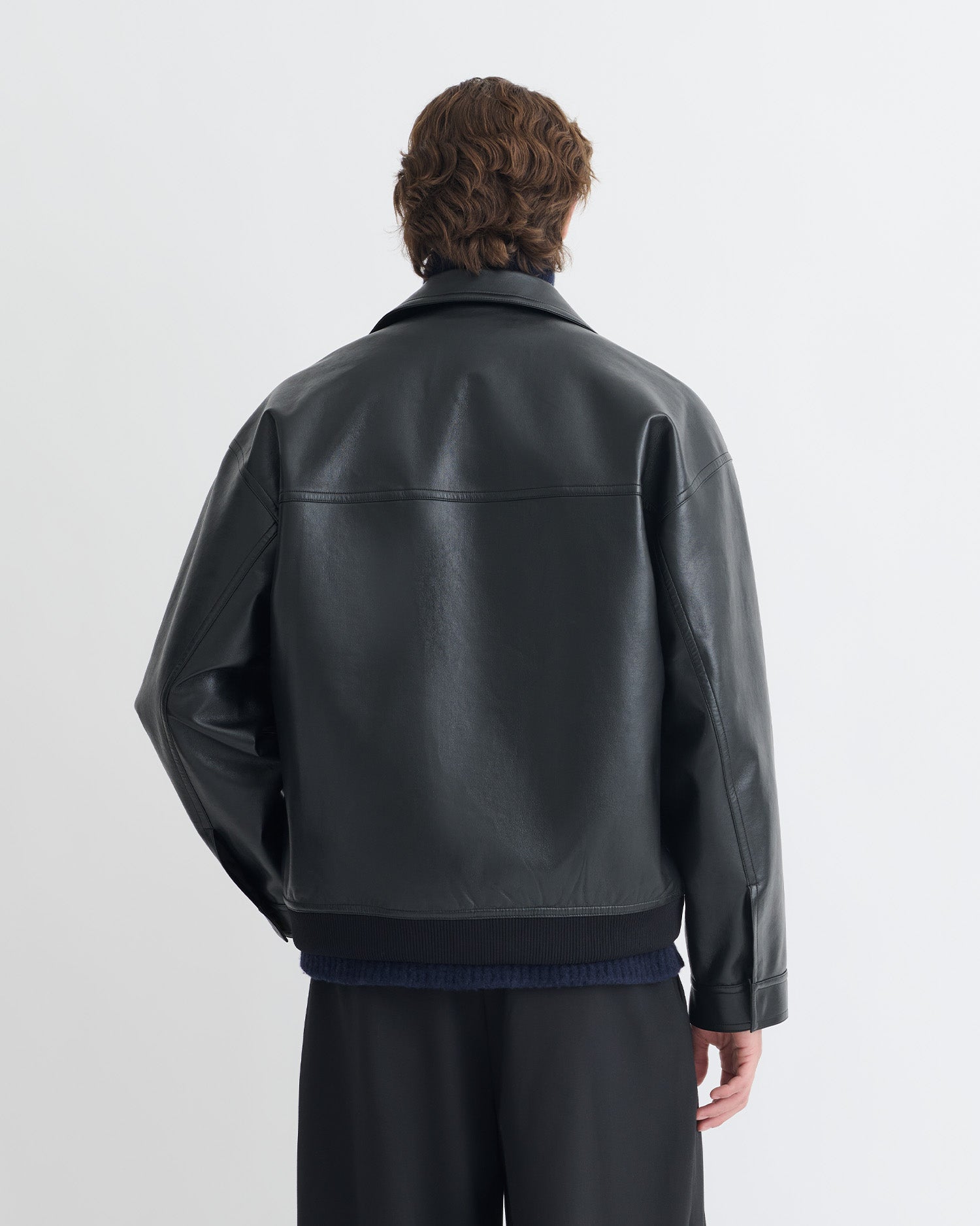 Zubin - Regenerated Leather Jacket - Black – Nanushka Zubin - Regenerated Leather Jacket - Black – Nanushka