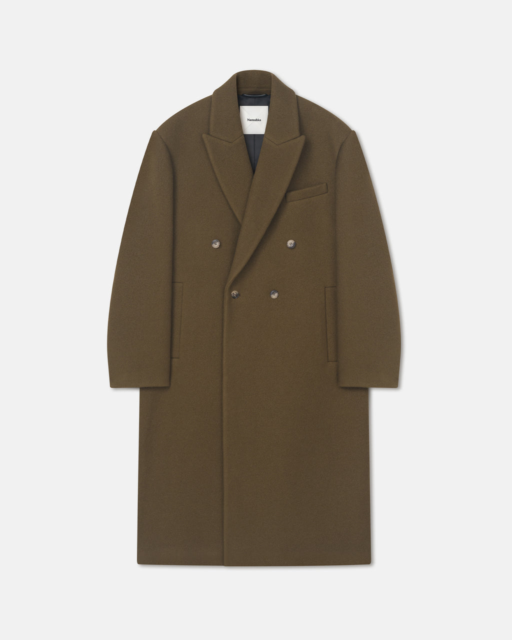Zenin - Double breasted coat - Wood