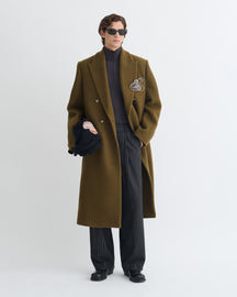 Zenin - Double-Breasted Felted Wool Coat - Wood