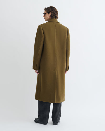 Zenin - Double-Breasted Felted Wool Coat - Wood