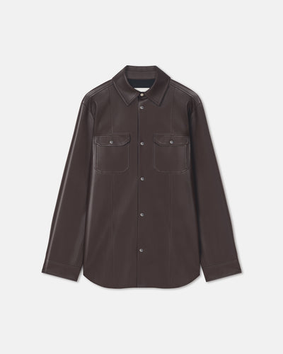 Braylo - Okobor™ Alt-Leather Shirt - Coffee Ground