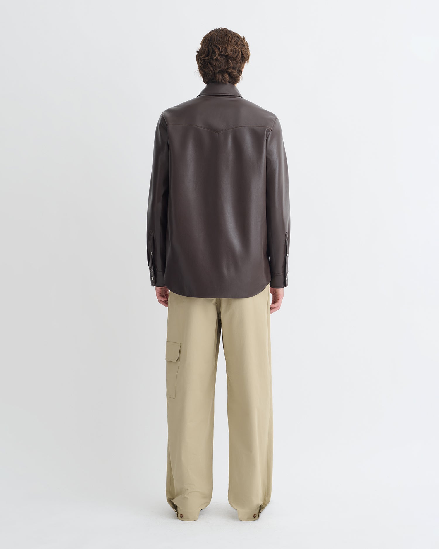 Braylo - Okobor™ Alt-Leather Shirt - Coffee Ground