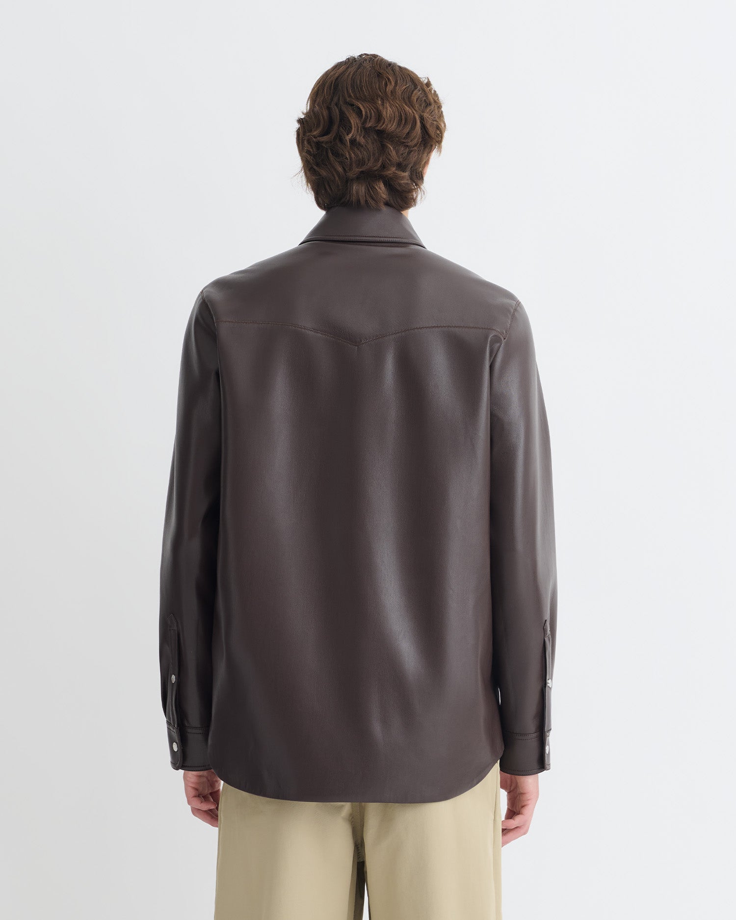 Braylo - Okobor™ Alt-Leather Shirt - Coffee Ground