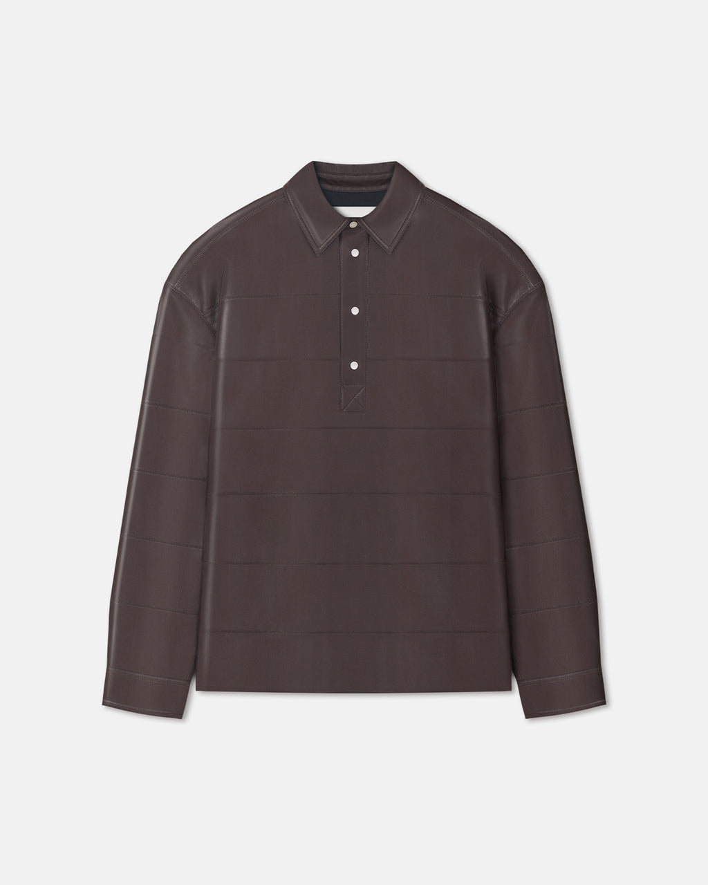 Mateo - Okobor™ Alt-Leather Polo Shirt - Coffee Ground