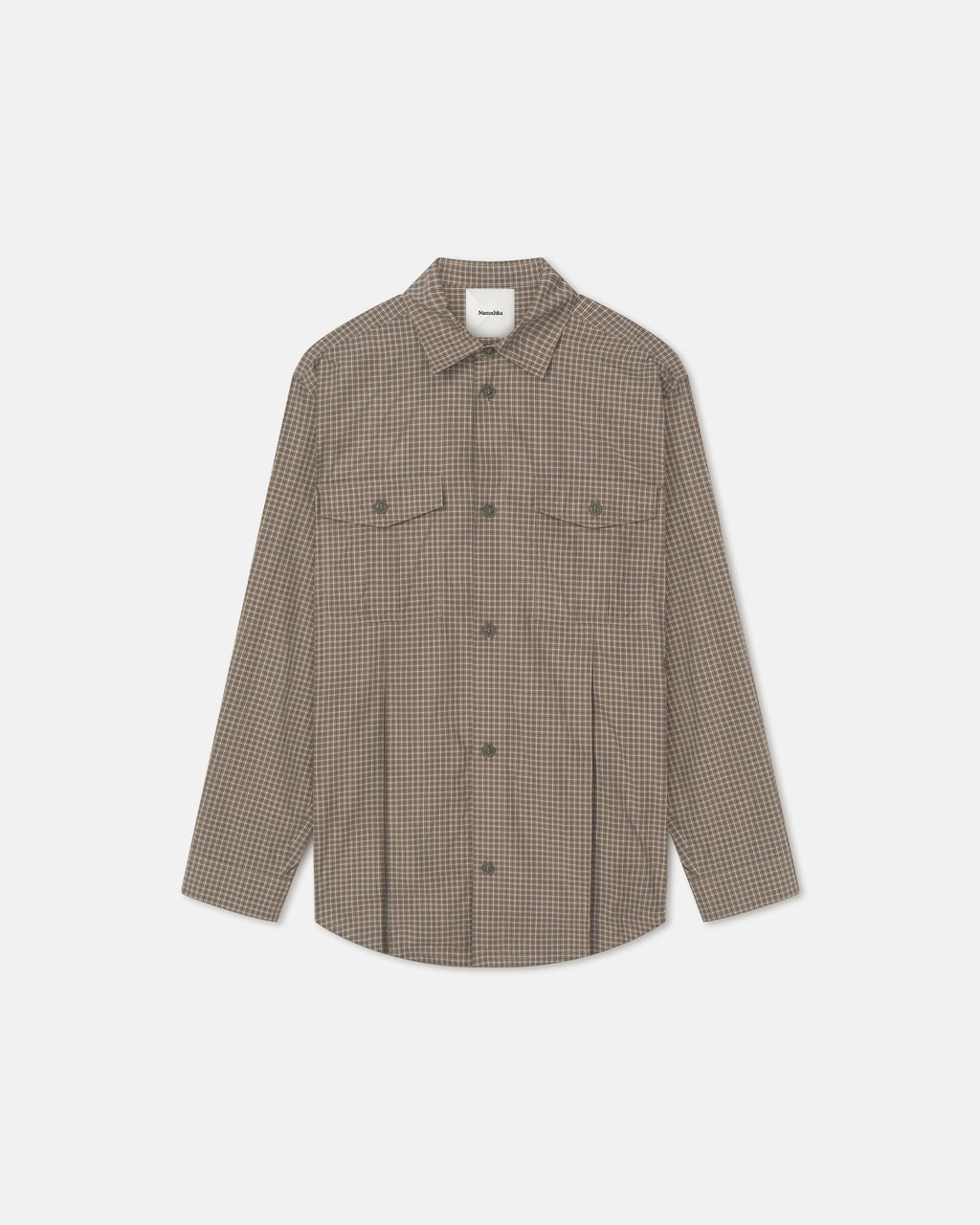 Najib - Shirt - Brown/Creme